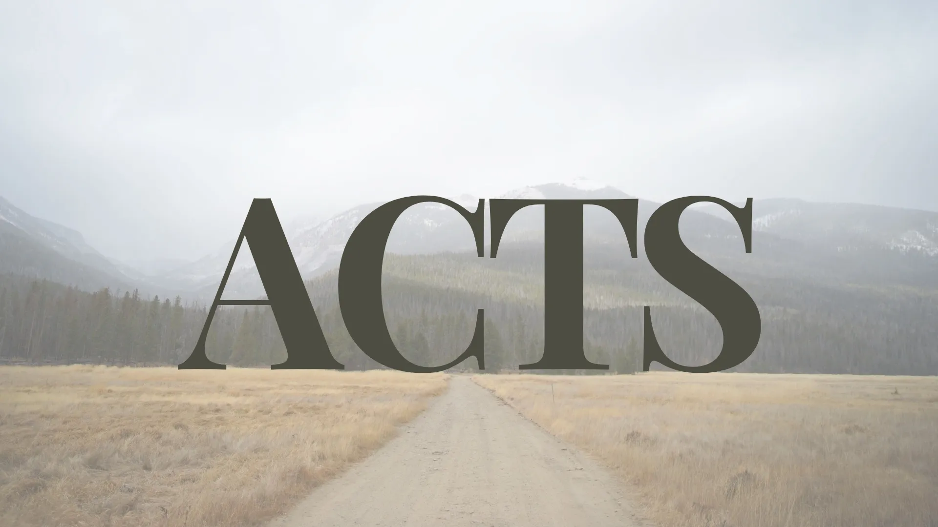 The Book of Acts sermon series artwork